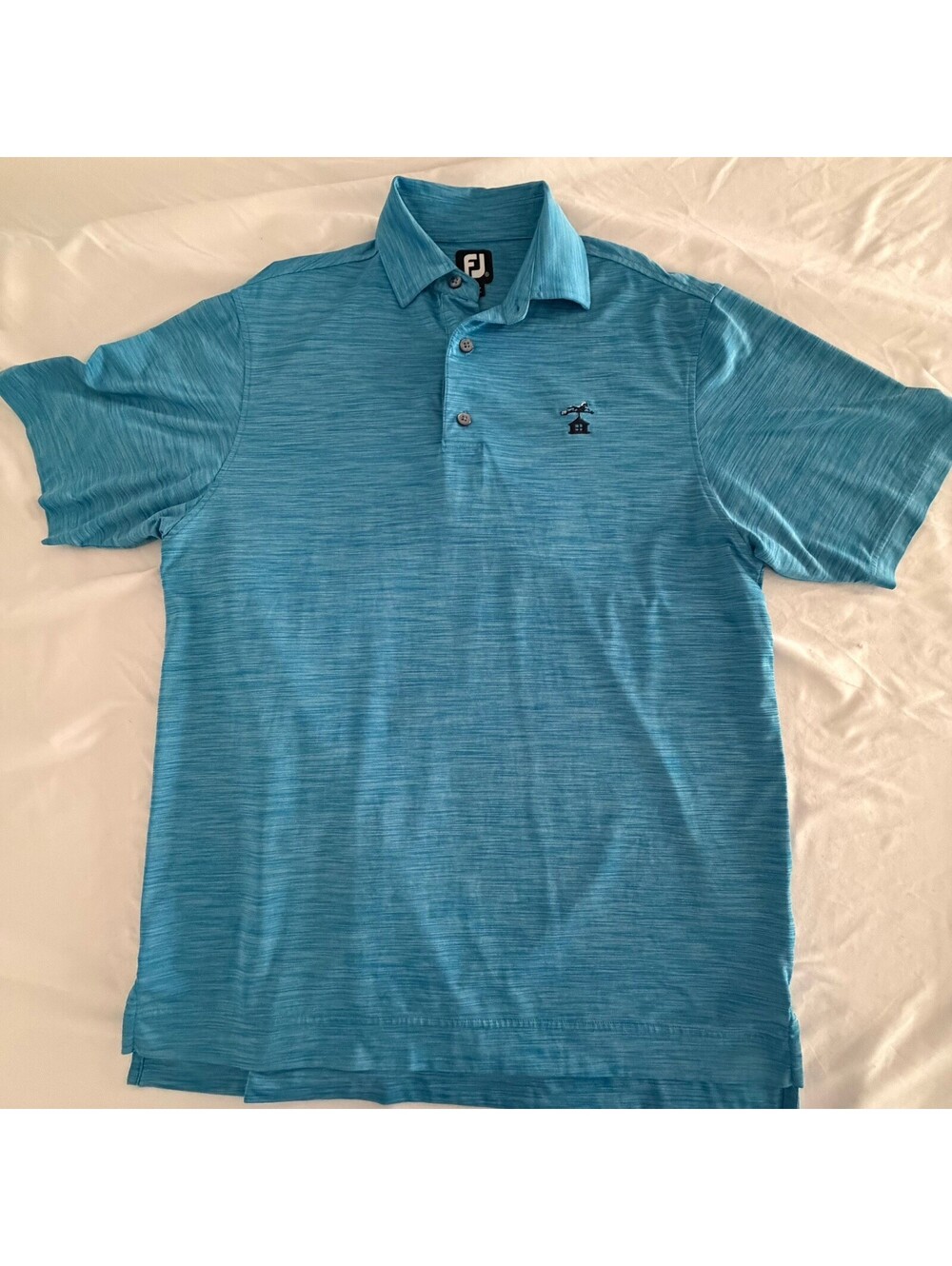 FootJoy Blue Performance Golf Polo Shirt - Men's Size Large